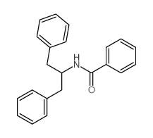 Benzamide,N-[2-phenyl-1-(phenylmethyl)ethyl]-结构式