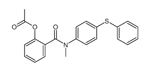 [2-[methyl-(4-phenylsulfanylphenyl)carbamoyl]phenyl] acetate结构式