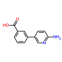 3-(6-AMINO-PYRIDIN-3-YL)-BENZOIC ACID Structure