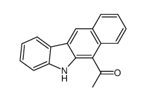 6-Acetyl-5H-benzo[b]carbazole结构式