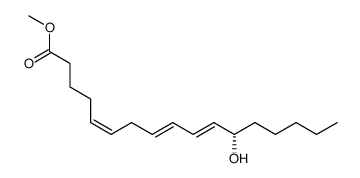 (5Z,8E,10E,12S)-12-hydroxy-5,8,10-heptadecatrienoic acid methyl ester结构式