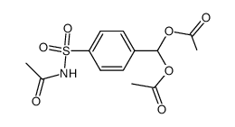 (4-(N-acetylsulfamoyl)phenyl)methylene diacetate结构式