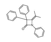 1,3,3-triphenyl-4-propan-2-ylideneazetidin-2-one结构式