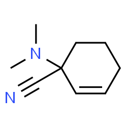 2-Cyclohexene-1-carbonitrile,1-dimethylamino- (5CI) structure