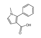 1H-Pyrrole-3-carboxylicacid,1-methyl-2-phenyl-(9CI) structure