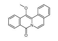 13-methoxy-8H-dibenzo[a,g]quinolizin-8-one结构式