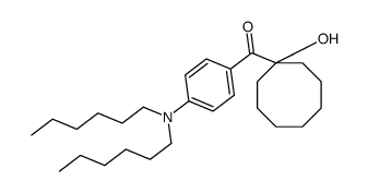 [4-(dihexylamino)phenyl]-(1-hydroxycyclooctyl)methanone结构式