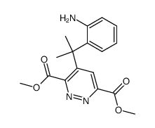 3,6-Dicarbomethoxy-4-[1-(o-aminophenyl)-1-methyl-ethyl]-pyridazin Structure