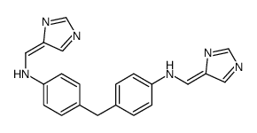 N-(imidazol-4-ylidenemethyl)-4-[[4-(imidazol-4-ylidenemethylamino)phenyl]methyl]aniline Structure