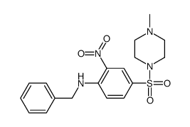 N-benzyl-4-(4-methylpiperazin-1-yl)sulfonyl-2-nitroaniline Structure
