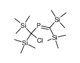 (bis(trimethylsilyl)methylene)(chlorobis(trimethylsilyl)methyl)phosphane结构式