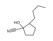 (1R,2R)-2-butyl-1-hydroxycyclopentane-1-carbonitrile Structure