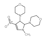 4-(1-methyl-3-morpholin-4-yl-4-nitro-2,3-dihydropyrrol-2-yl)morpholine Structure