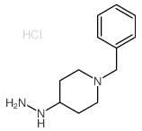 1-苄基-4-肼基哌啶双盐酸盐结构式