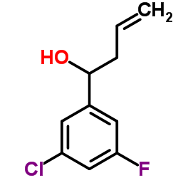 4-(3-CHLORO-5-FLUOROPHENYL)-1-BUTEN-4-OL结构式