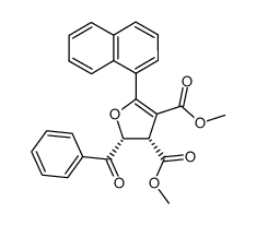 dimethyl (2R,3S)-2-benzoyl-5-(naphthalen-1-yl)-2,3-dihydrofuran-3,4-dicarboxylate结构式