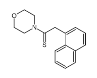 1-morpholin-4-yl-2-naphthalen-1-ylethanethione结构式