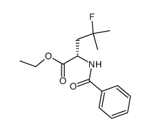 (S)-2-Benzoylamino-4-fluoro-4-methyl-pentanoic acid ethyl ester结构式