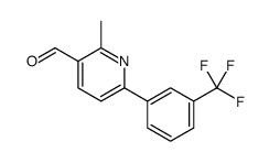 3-Pyridinecarboxaldehyde, 2-methyl-6-[3-(trifluoromethyl)phenyl] Structure