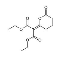 (6-oxo-tetrahydro-pyran-2-ylidene)-malonic acid diethyl ester Structure