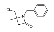 1-Benzyl-4-(chloromethyl)-4-methylazetidin-2-one Structure