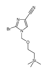 2-溴-1-((2-(三甲基甲硅烷基)乙氧基)甲基)-1H-咪唑-4-腈结构式