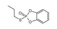 2-propylsulfanyl-1,3,2λ5-benzodioxaphosphole 2-oxide Structure