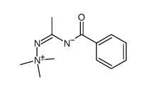 (Z)-benzoyl(1-(1,1,1-trimethylhydrazin-1-ium-2-ylidene)ethyl)amide结构式