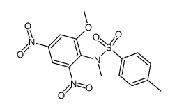 toluene-4-sulfonic acid-(2-methoxy-N-methyl-4,6-dinitro-anilide) Structure