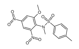 toluene-4-sulfonic acid-(2-methoxy-N-methyl-4,6-dinitro-anilide)结构式