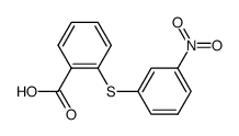 2-(3-nitro-phenylsulfanyl)-benzoic acid Structure