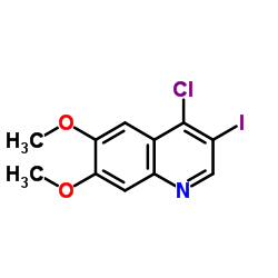 4-Chloro-3-iodo-6,7-dimethoxyquinoline结构式