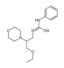 1-(3-ethoxy-2-morpholin-4-yl-propyl)-3-phenyl-urea结构式