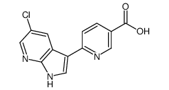 6-(5-Chloro-1H-pyrrolo[2,3-b]pyridin-3-yl)nicotinic acid Structure