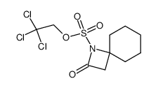 7-((2,2,2-trichloroethoxy)sulfonyl)-7-azaspiro(3.5)-8-nonanone Structure