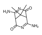 4,8-diamino-9,9-dimethyl-3,7-diaza-bicyclo[3.3.1]nona-3,7-diene-2,6-dione结构式
