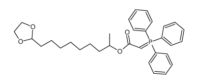 9-(1,3-dioxolan-2-yl)nonan-2-yl 2-(triphenyl-l5-phosphanylidene)acetate Structure
