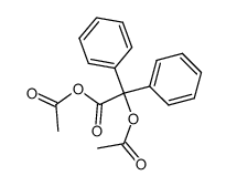 (acetoxy-diphenyl-acetic acid )-acetic acid-anhydride Structure