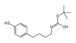 tert-butyl N-[4-(4-sulfanylphenyl)butyl]carbamate Structure