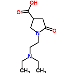 1-(2-DIETHYLAMINO-ETHYL)-5-OXO-PYRROLIDINE-3-CARBOXYLIC ACID结构式