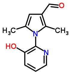 1-(3-HYDROXY-PYRIDIN-2-YL)-2,5-DIMETHYL-1H-PYRROLE-3-CARBALDEHYDE结构式