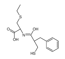 (2R)-2-[(2-benzyl-3-sulfanylpropanoyl)amino]-3-ethylsulfanylpropanoic acid Structure