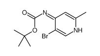 tert-butyl N-(5-bromo-2-methylpyridin-4-yl)carbamate结构式