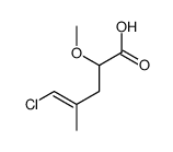 5-chloro-2-methoxy-4-methylpent-4-enoic acid Structure