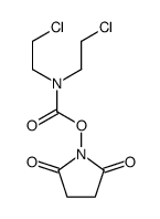 (2,5-dioxopyrrolidin-1-yl) N,N-bis(2-chloroethyl)carbamate Structure