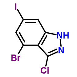 4-BROMO-6-IODO-3-CHLORO (1H)INDAZOLE图片