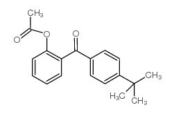 2-ACETOXY-4'-T-BUTYLBENZOPHENONE结构式