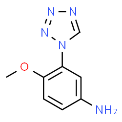 4-methoxy-3-(1H-1,2,3,4-tetrazol-1-yl)aniline structure