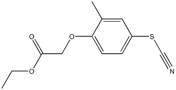 ethyl 2-(2-methyl-4-thiocyanatophenoxy)acetate Structure