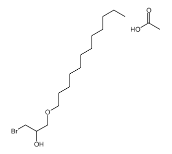 acetic acid,1-bromo-3-dodecoxypropan-2-ol Structure